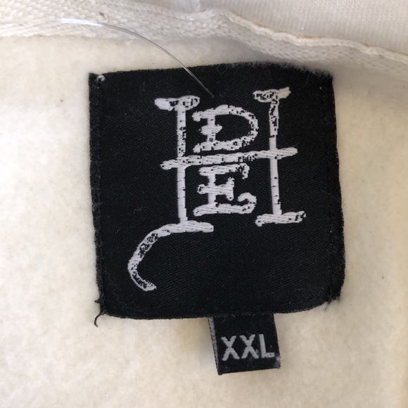 ED HARDY JAPAN DRAGON IVORY PULLOVER HOODIE SIZE XXL - Picture 9 of 15